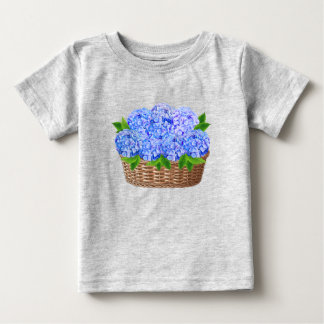 Küstennantucket Blaue Hortensien Baby T-shirt