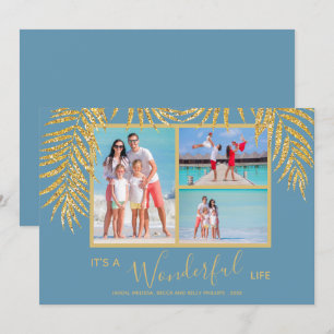 Küstenpalmen Foto Collage Weihnachten