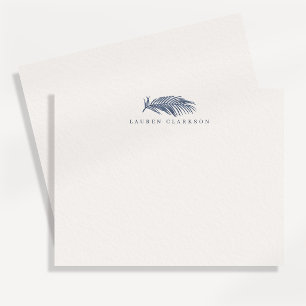 Küstenpalmenblatt Minimalistische Strandkorrespond Einladung