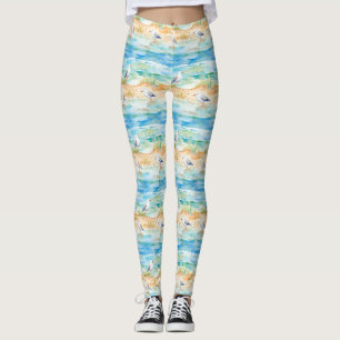 Küstenregenpfeifer-Ufer-Muster (1) Leggings