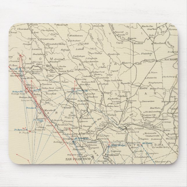 Küstenregion Mittelkalifornien Mousepad (Vorne)