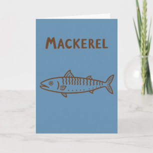 Küstensardine Meeres Minimalist Fischliebhaber Karte