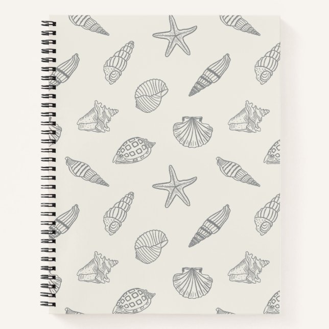 Küstenschatz Misty Shoreline Notizbuch (Vorderseite)