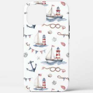 Küstenschifffahrt 4. Juli-Segelboote Leuchtturm Case-Mate iPhone Hülle