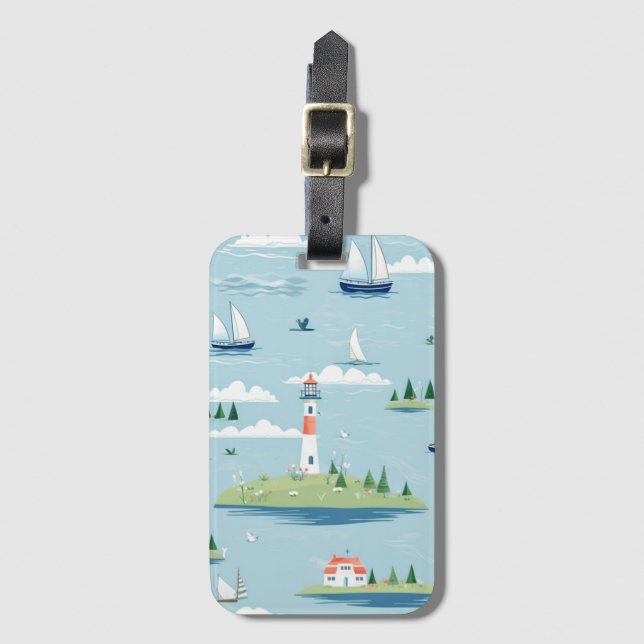 Küstenschifffahrt Gepäckanhänger (Vorderseite Vertikal)