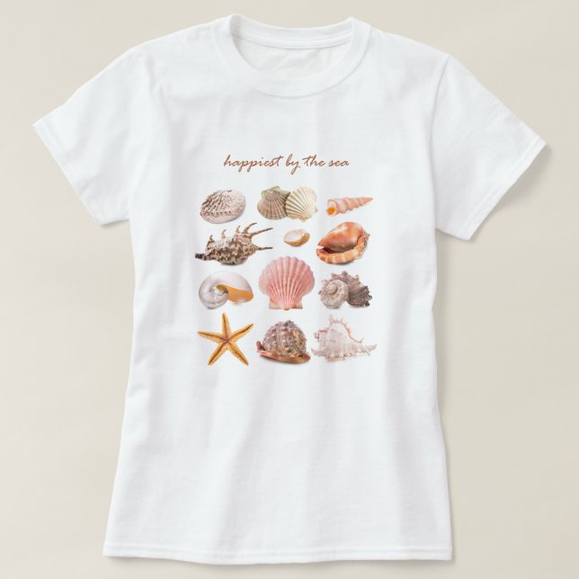 Küstenschnecken Ästhetik T-Shirt (Design vorne)