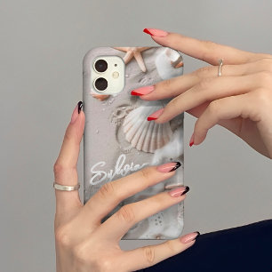 Küstenschneckensand-Design Benutzerdefinierter N iPhone 15 Pro Hülle