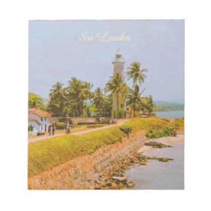 Küstenstadt Galle, Sri Lanka Reise Souvenir Notizblock