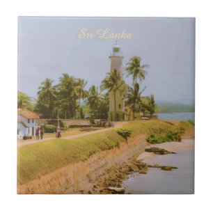 Küstenstadt Galle, Sri Lanka Reiseandenken Fliese