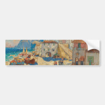 Küstenstadt in Spanien (Vintage spanische Landscha