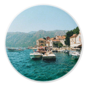 Küstenstadt Perast, Montenegro Keramikknauf