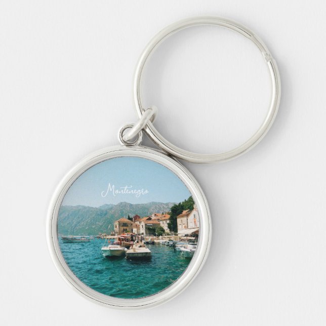 Küstenstadt Perast, Montenegro Schlüsselanhänger (Vorne)