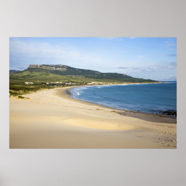 Küstenstrand an der Küste in der Nähe von Tarifa Poster (Vorne)