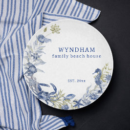 Küstenstrand House Marine Life Personalisiert Est. Schneidebrett