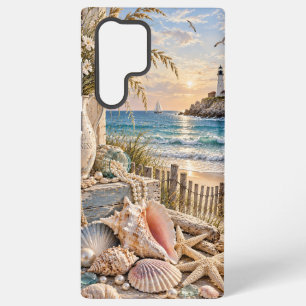 Küstenstrand & Leuchtturm-Handyhülle Samsung Galaxy Hülle