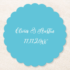 Küstenstrand von Aqua Untersetzer