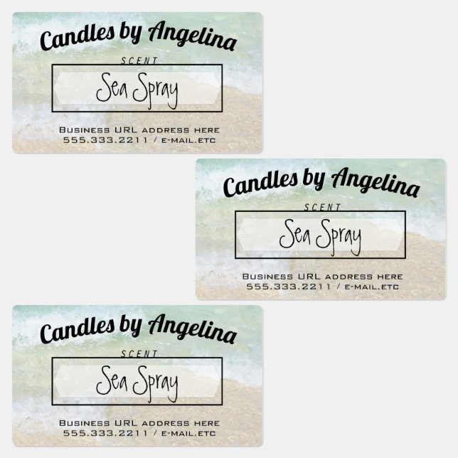 Küstenstrände Produktbezeichnung Firmenzeichen Etiketten (Gruppe)