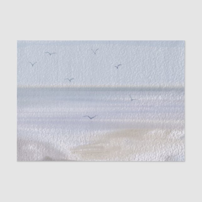 Küstenstrandstrand Seidenpapier (Vorderseite)