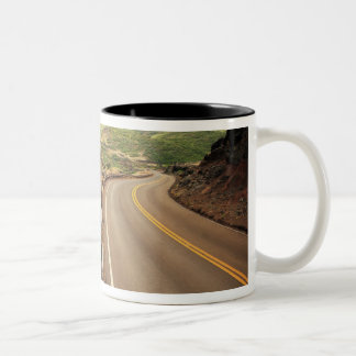 Küstenstraße Zweifarbige Tasse