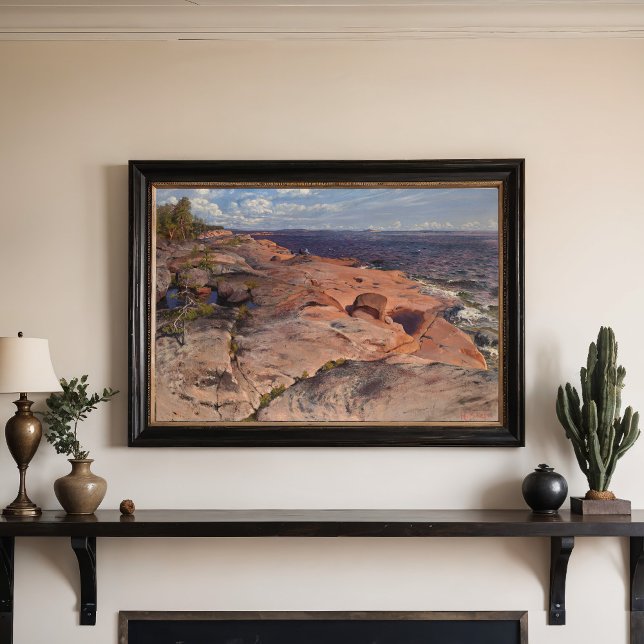 Küstenstreifen in Villinki, Helmi Biese Poster (Von Creator hochgeladen)