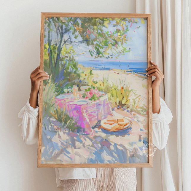 KüstenSummer Picnic Painting Print Poster (Von Creator hochgeladen)