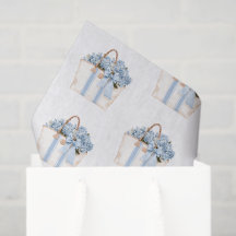 Küstentasche mit blauem Streifen und blauen Horten