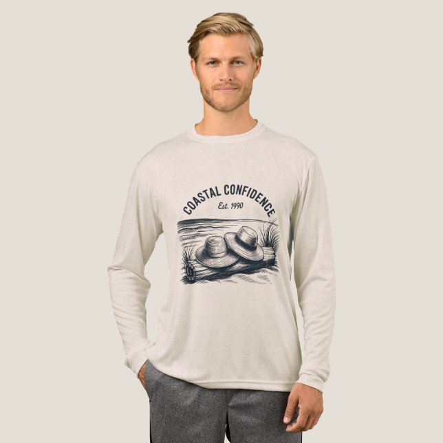 Küstenvertrauen Tri-Blend Shirt (Volle Vorderseite)