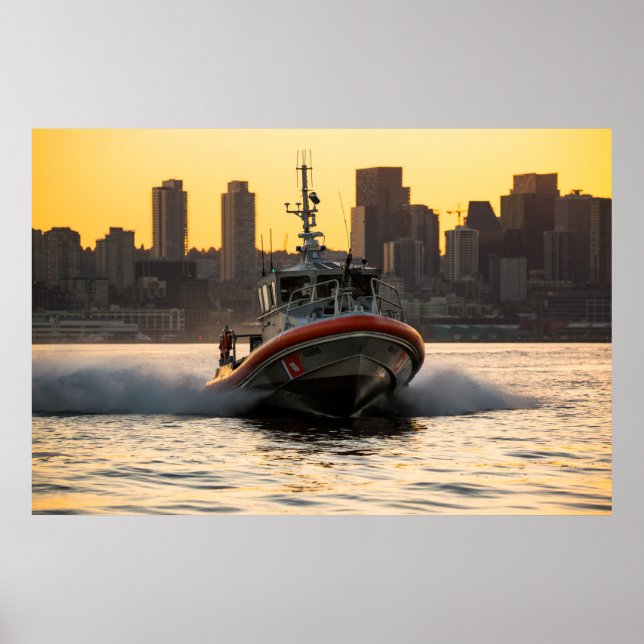 Küstenwache, 45 Fuß - Schiff Mittel Poster (Vorne)