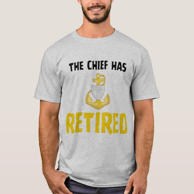 Küstenwache Chef im Ruhestand T-Shirt (Vorderseite)