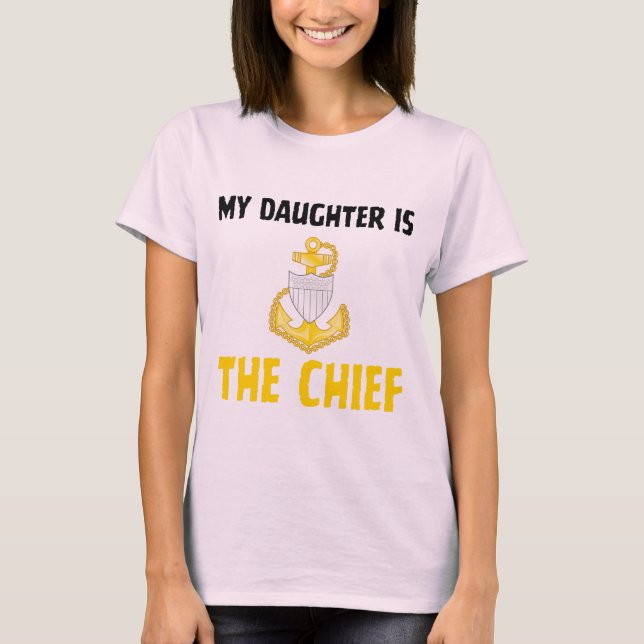 Küstenwache Chef Tochter T-Shirt (Vorderseite)