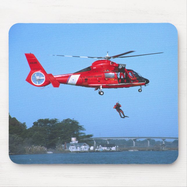 Küstenwache-Chopper Mousepad (Vorne)