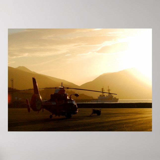 Küstenwache HH-65C Dolphin Hubschrauber Poster (Vorne)