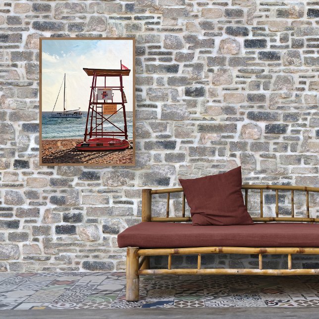 Küstenwache, Kos, Lambi Strand Leinwanddruck (Von Creator hochgeladen)