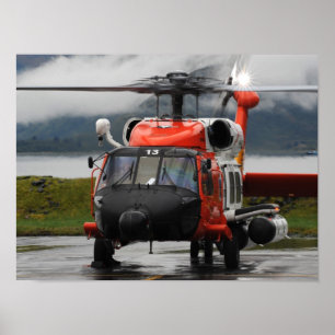 Küstenwache MH-60 Jayhawk Hubschrauber Poster