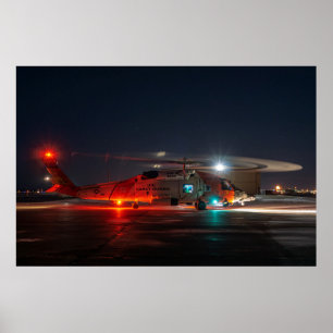 Küstenwache MH-60 Jayhawk Hubschrauber Poster