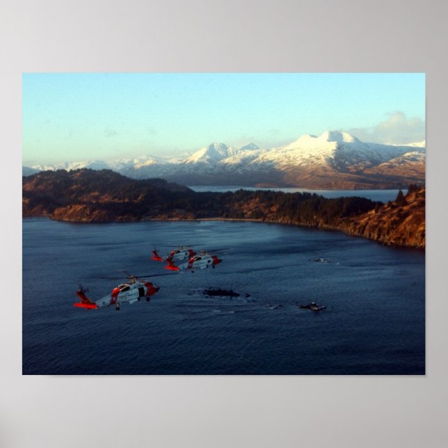 Küstenwache MH-60 Jayhawk-Hubschrauber Poster (Vorne)