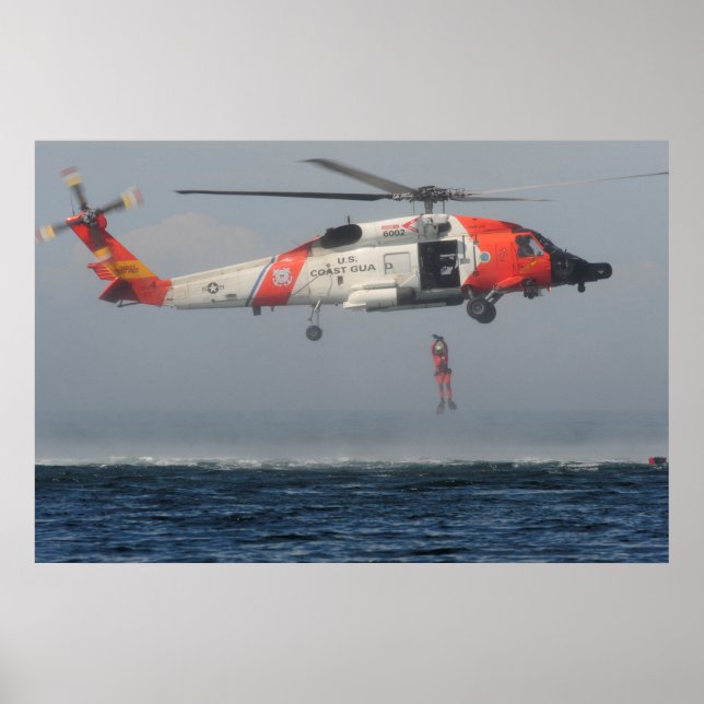 Küstenwache MH-60 Jayhawk Hubschrauber Poster (Vorne)
