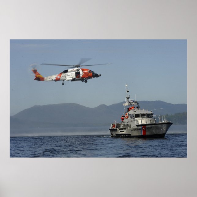 Küstenwache MH-60 Jayhawk Hubschrauber Poster (Vorne)