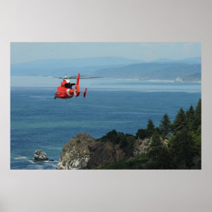Küstenwache MH-65 Dolphin-Hubschrauber Poster