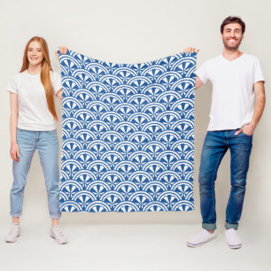 Küstenwache-Muster - Der weiße Lotus Fleecedecke