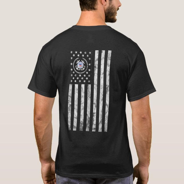 Küstenwache Semper Paratus 1790 Vintag T-Shirt (Rückseite)