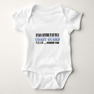 Küstenwache-Vater-Ehre Baby Strampler