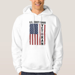 Küstenwache Veteran Flagge Vintage Vektor Design_1 Hoodie