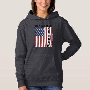 Küstenwache Veteran Flagge Vintage Vektor Design_1 Hoodie