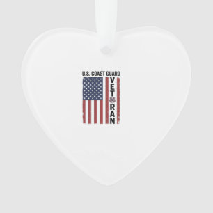 Küstenwache Veteran Flagge Vintage Vektor Design_1 Ornament