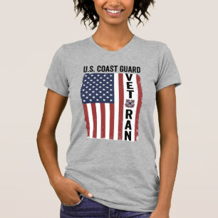 Küstenwache Veteran Flagge Vintage Vektor Design_1 T-Shirt