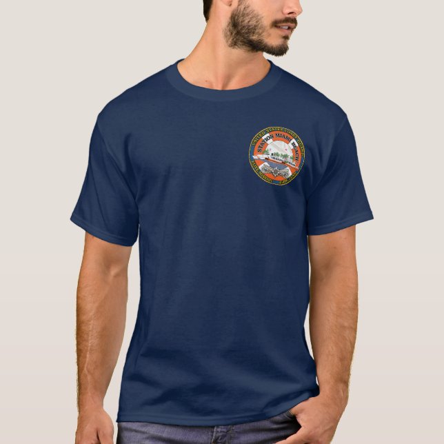 Küstenwachstations-Miami Beach T-Shirt (Vorderseite)