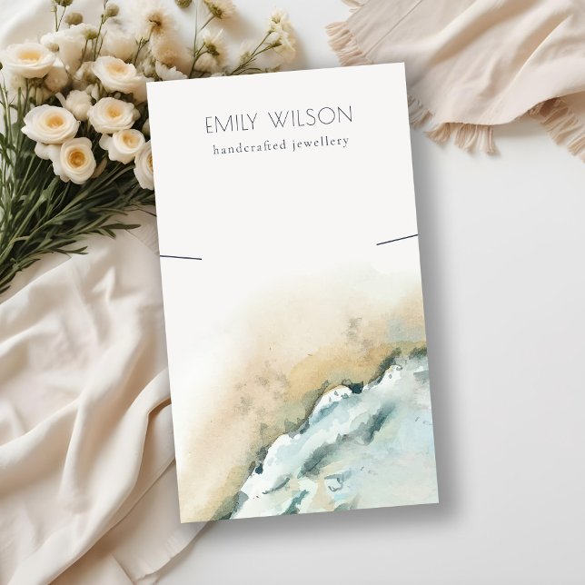 Küstenwacht Sand Beach Necklace Display Visitenkarte (Von Creator hochgeladen)