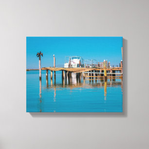 Küstenwelddrif Südafrika Landschaftsboote Leinwanddruck