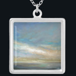 Küstenwolken mit Ozean Versilberte Kette<br><div class="desc">Eine phantastische Küstenmalerei dieser atemberaubenden kalifornischen Küste, wie sie von Sheila Finch dargestellt wird. Diese naturlich inspirierte Landschaft nimmt eine Touch des Bekannten und wendet eine moderne Touch in diesem farbenfrohen Kunstwerk an, das Ihnen von der World Art Group zur Verfügung gestellt wird. Licht durchbricht Wolken über einem ruhigen Ozean,...</div>